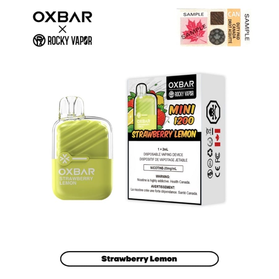 OXBAR Mini 1200 Strawberry Lemon