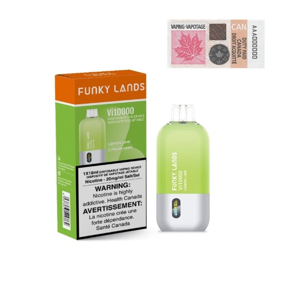 Funky Lands 10000 Lemon Lime - Vanilla Vape